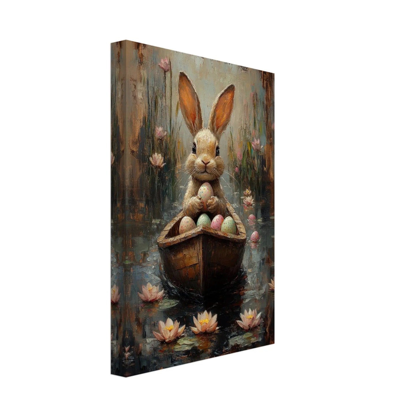 Easter artwork in Monet impressionist style printed on premium canvas