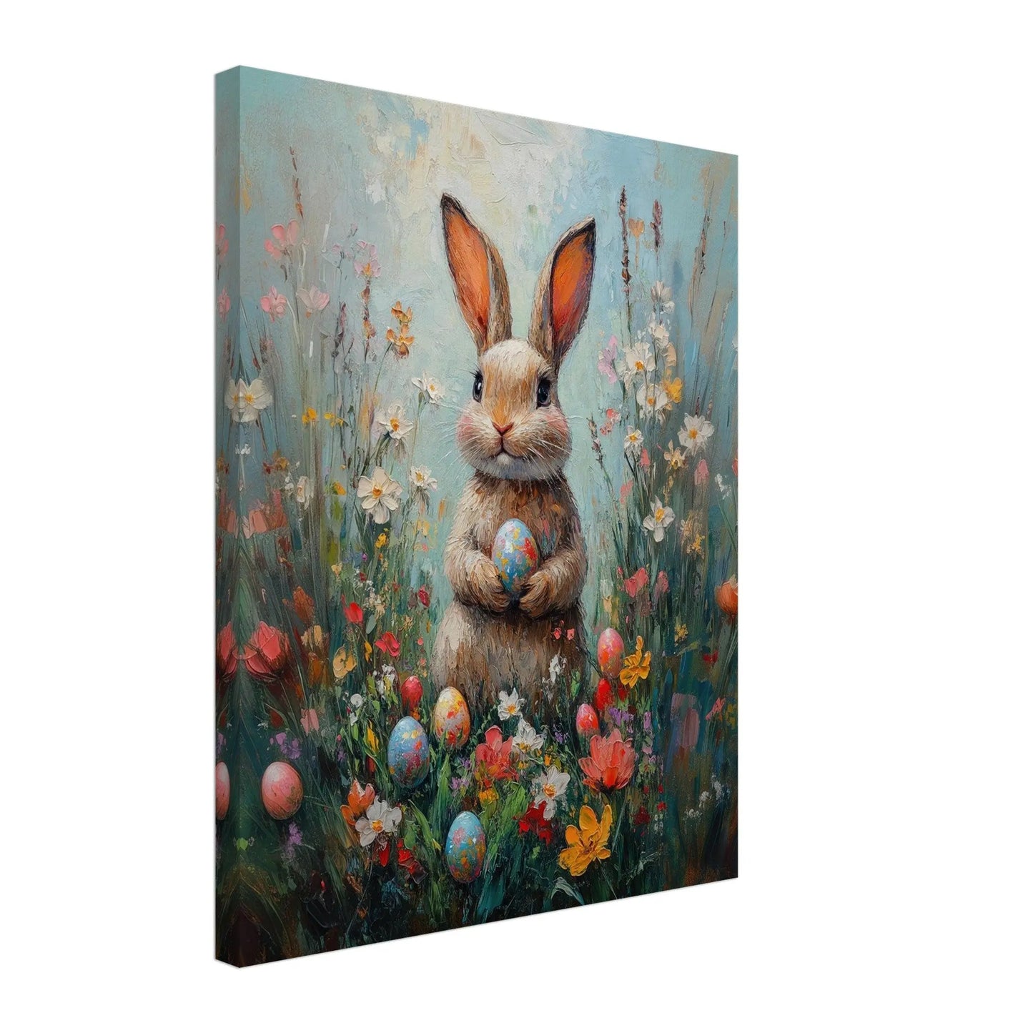 Easter artwork in Monet impressionist style printed on premium canvas