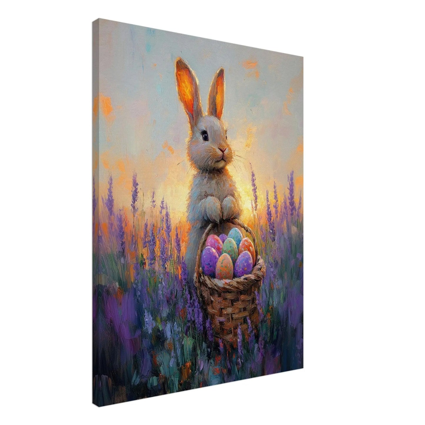 Easter artwork in Monet impressionist style printed on premium canvas