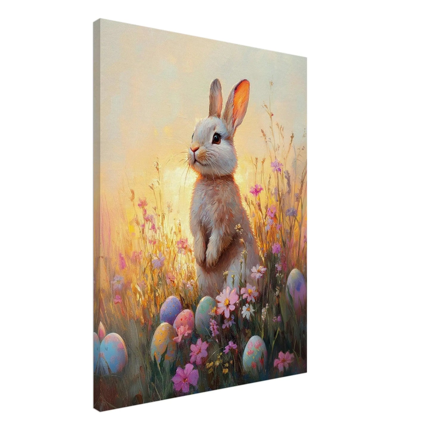 Easter artwork in Monet impressionist style printed on premium canvas