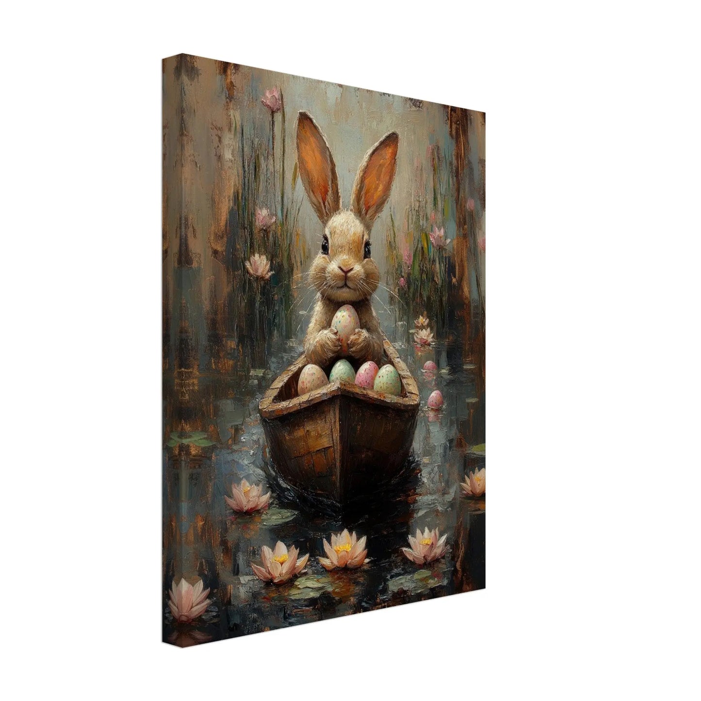 Easter artwork in Monet impressionist style printed on premium canvas