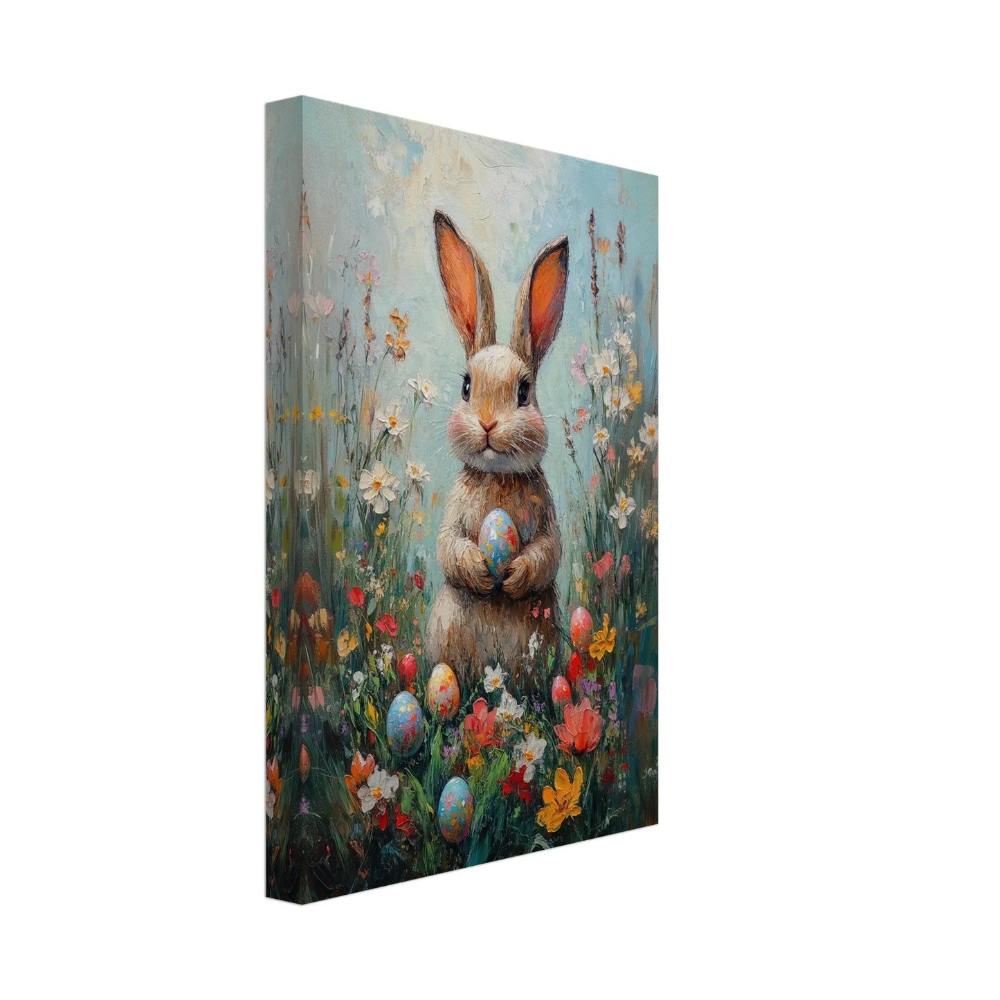 Easter artwork in Monet impressionist style printed on premium canvas