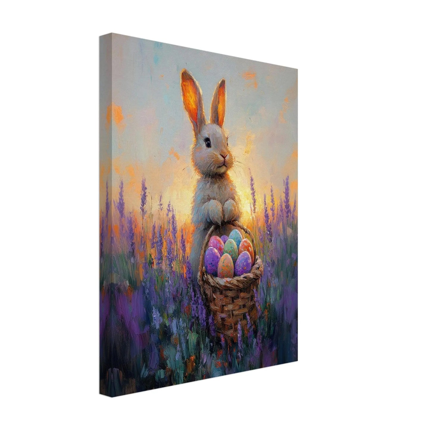Easter artwork in Monet impressionist style printed on premium canvas