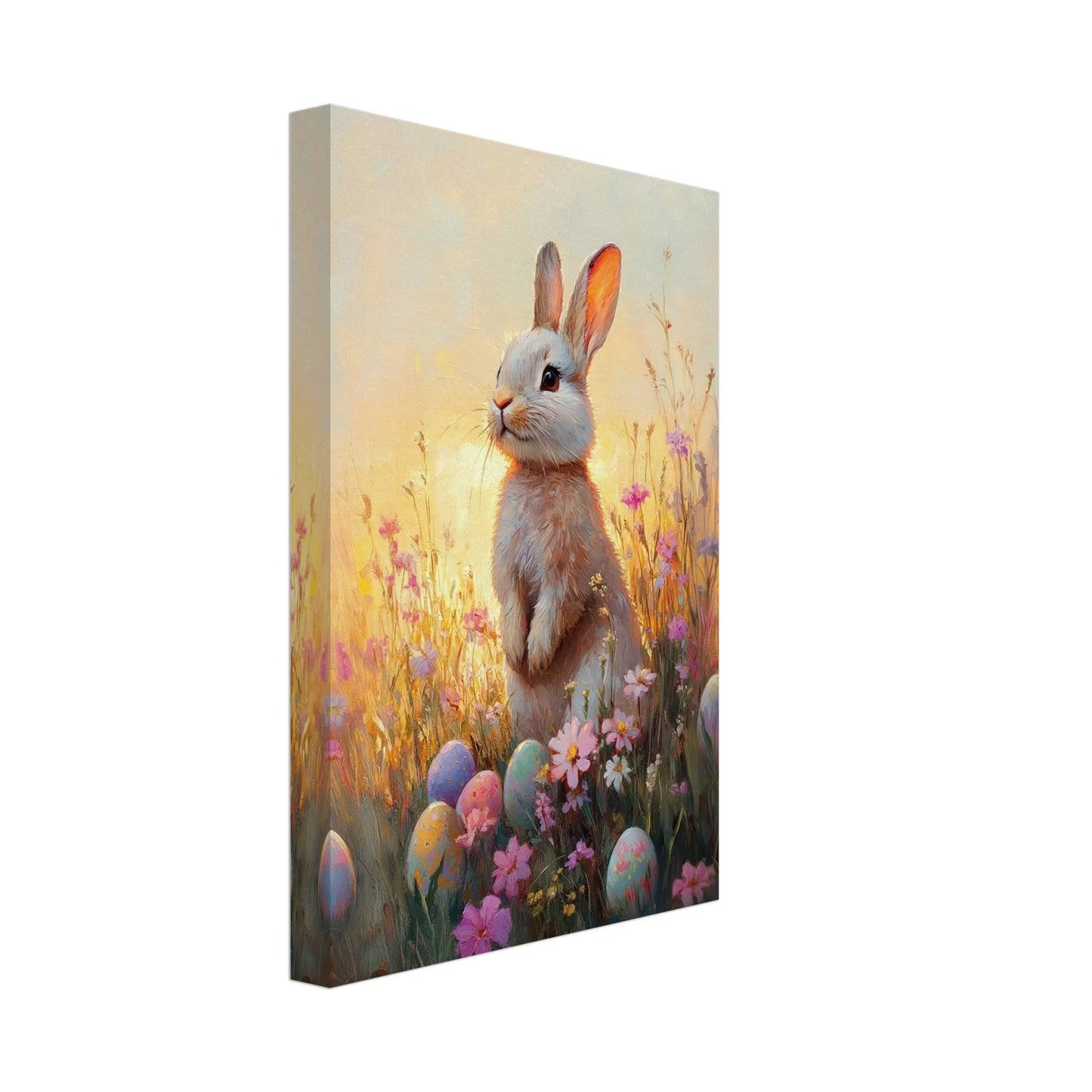 Easter artwork in Monet impressionist style printed on premium canvas