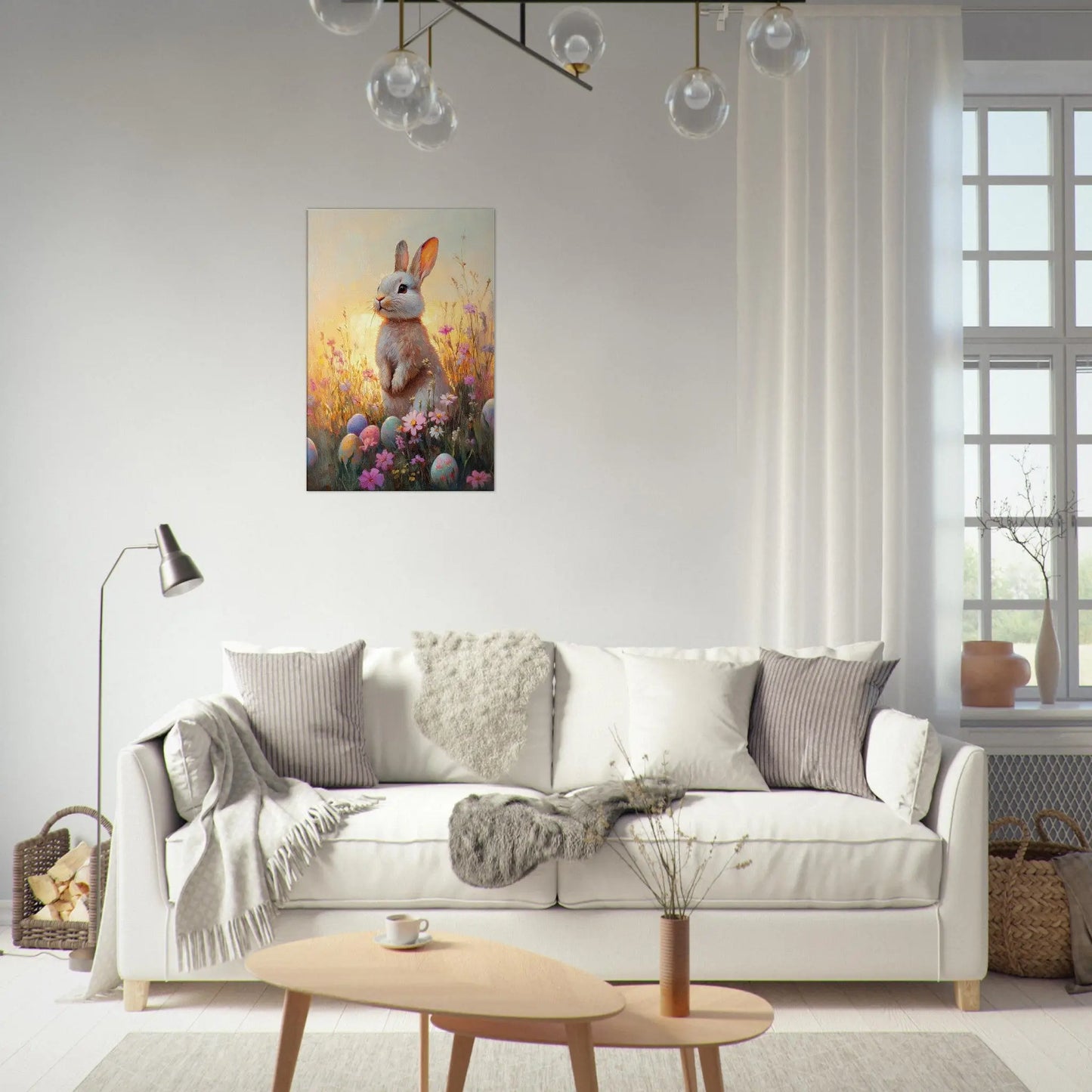 Easter artwork in Monet impressionist style printed on premium canvas