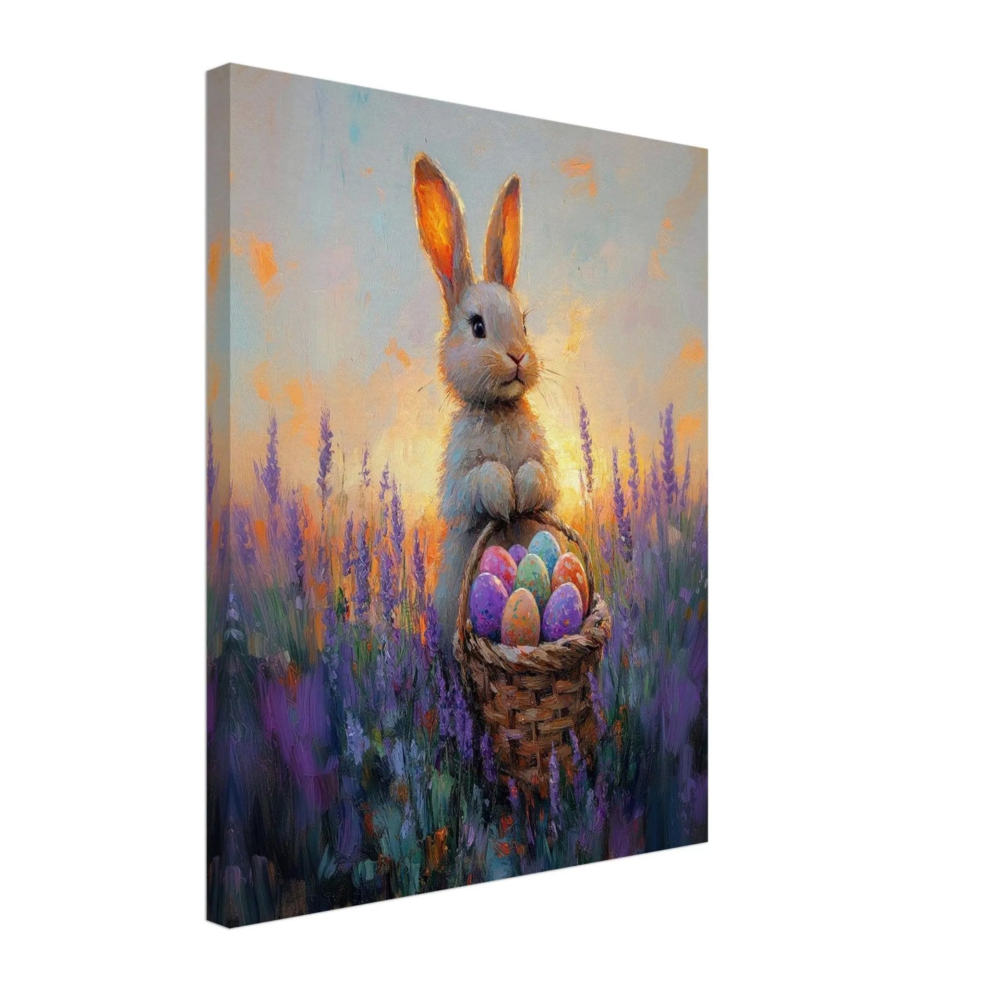 Easter artwork in Monet impressionist style printed on premium canvas
