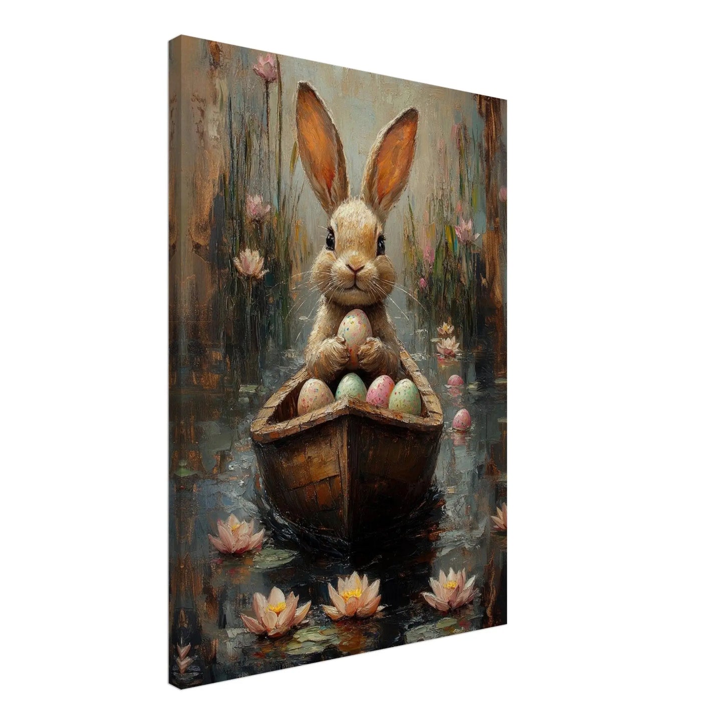 Easter artwork in Monet impressionist style printed on premium canvas