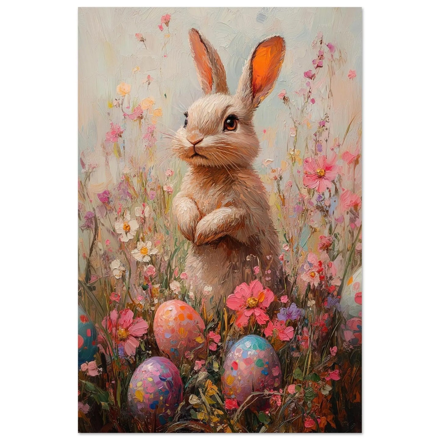 Easter artwork poster in Picasso Rose Period style printed on fine matte paper