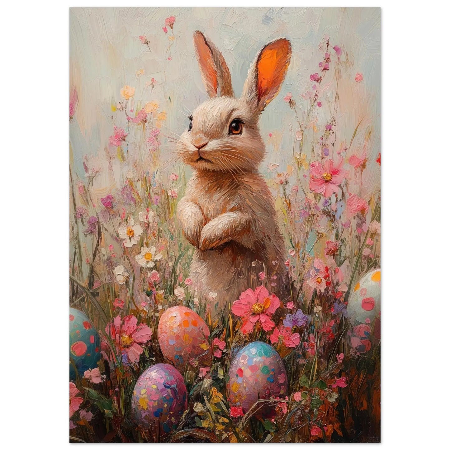 Easter artwork poster in Picasso Rose Period style printed on fine matte paper