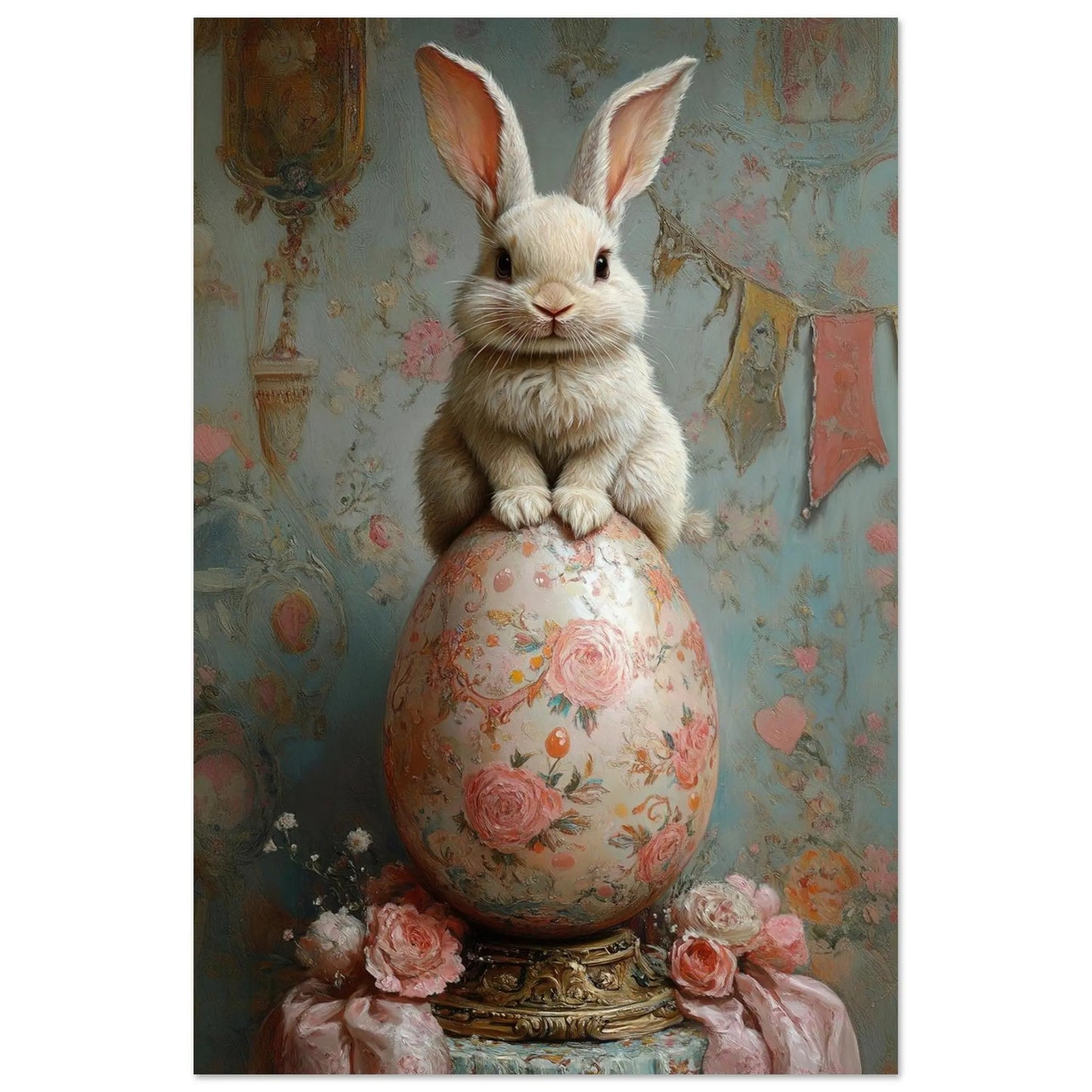 Easter artwork poster in Picasso Rose Period style printed on fine matte paper