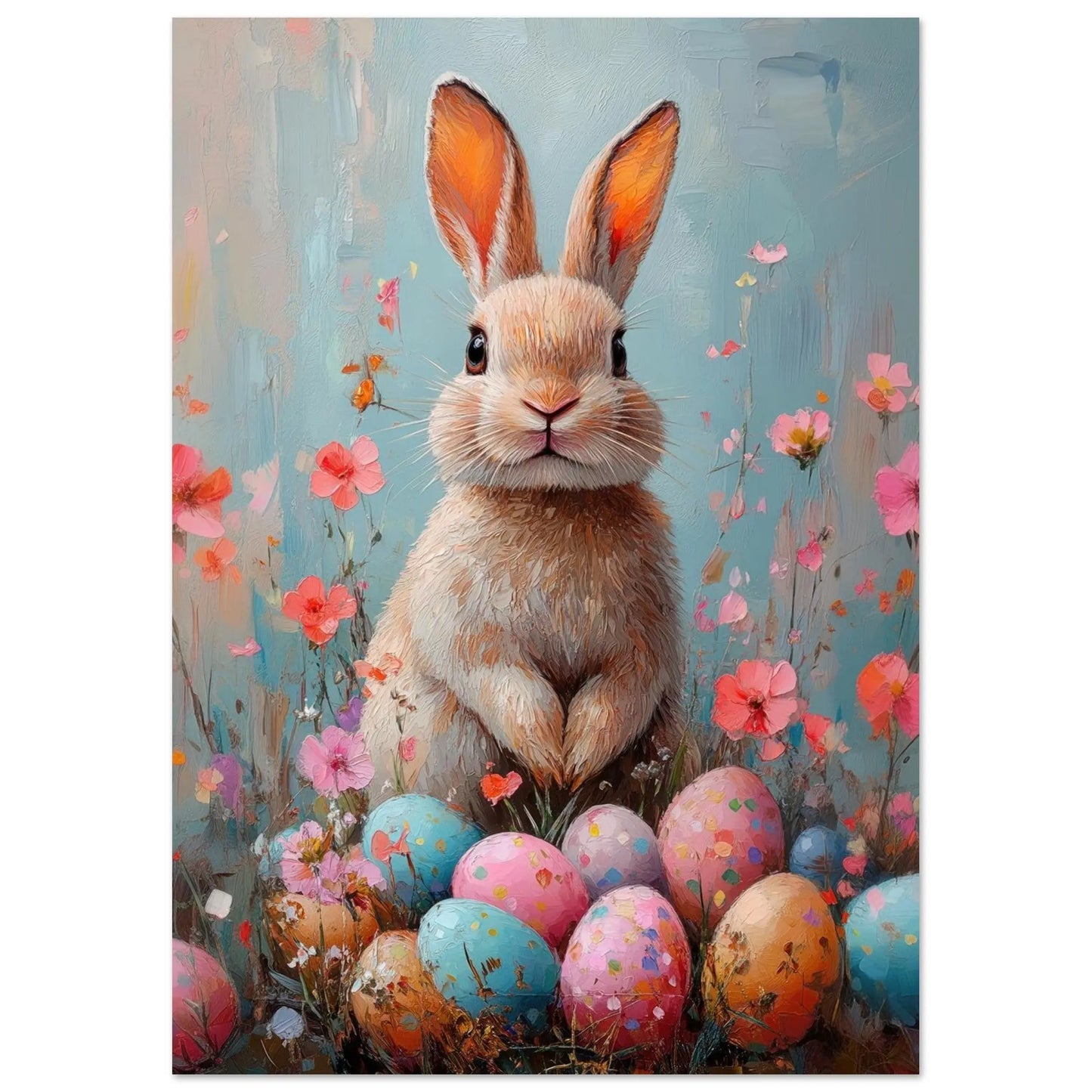 Easter artwork poster in Picasso Rose Period style printed on fine matte paper