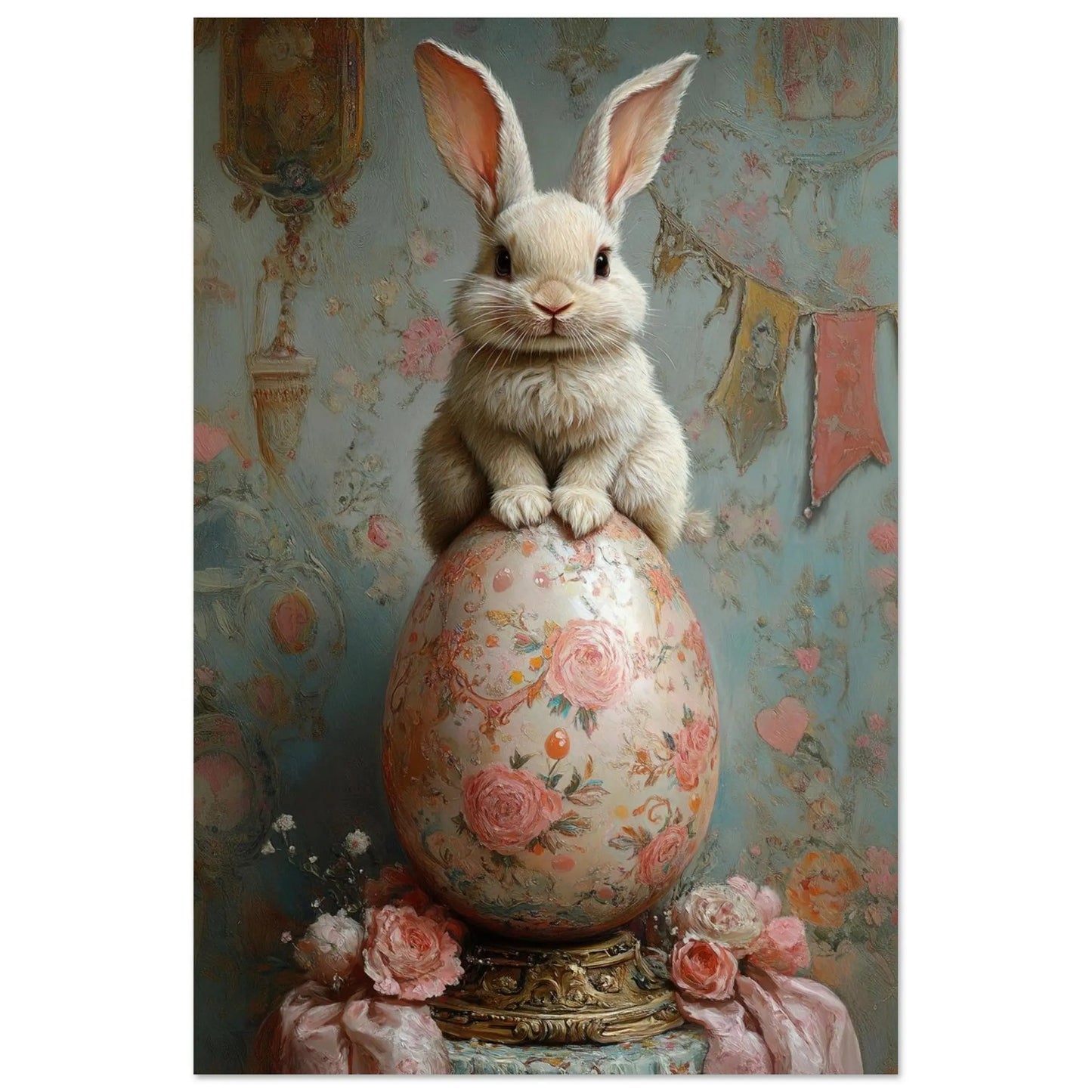 Easter artwork poster in Picasso Rose Period style printed on fine matte paper