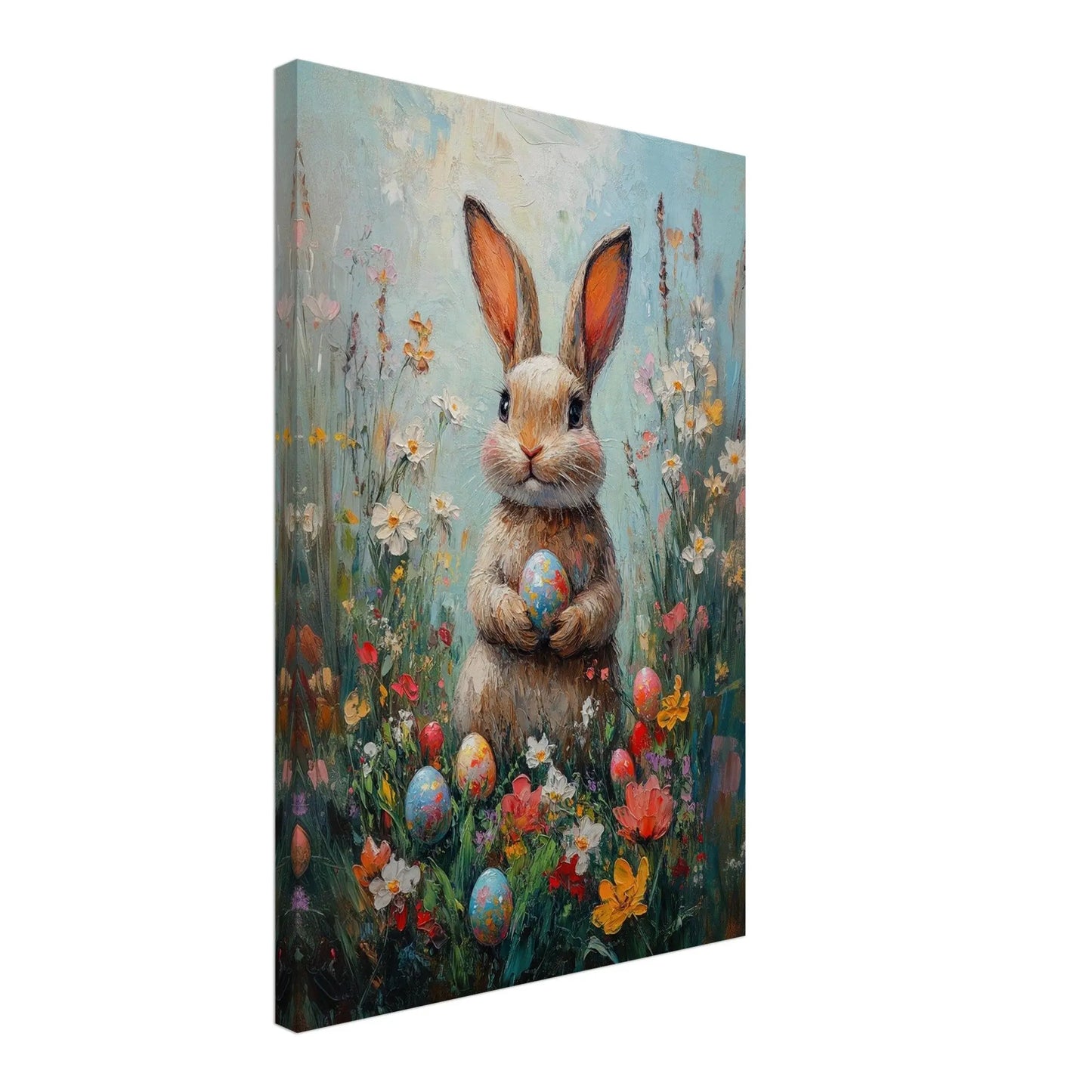 Easter artwork in Monet impressionist style printed on premium canvas