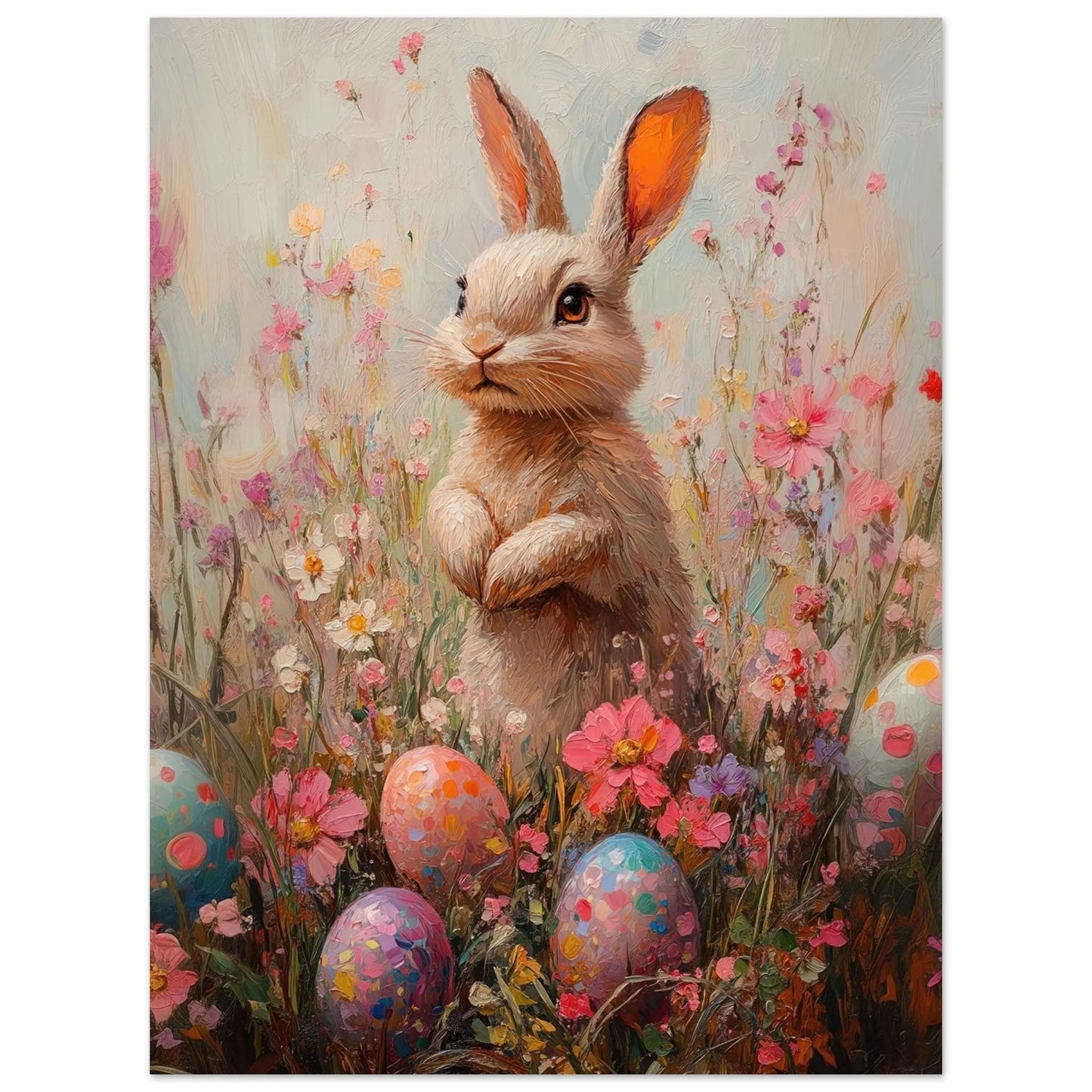 Easter artwork poster in Picasso Rose Period style printed on fine matte paper
