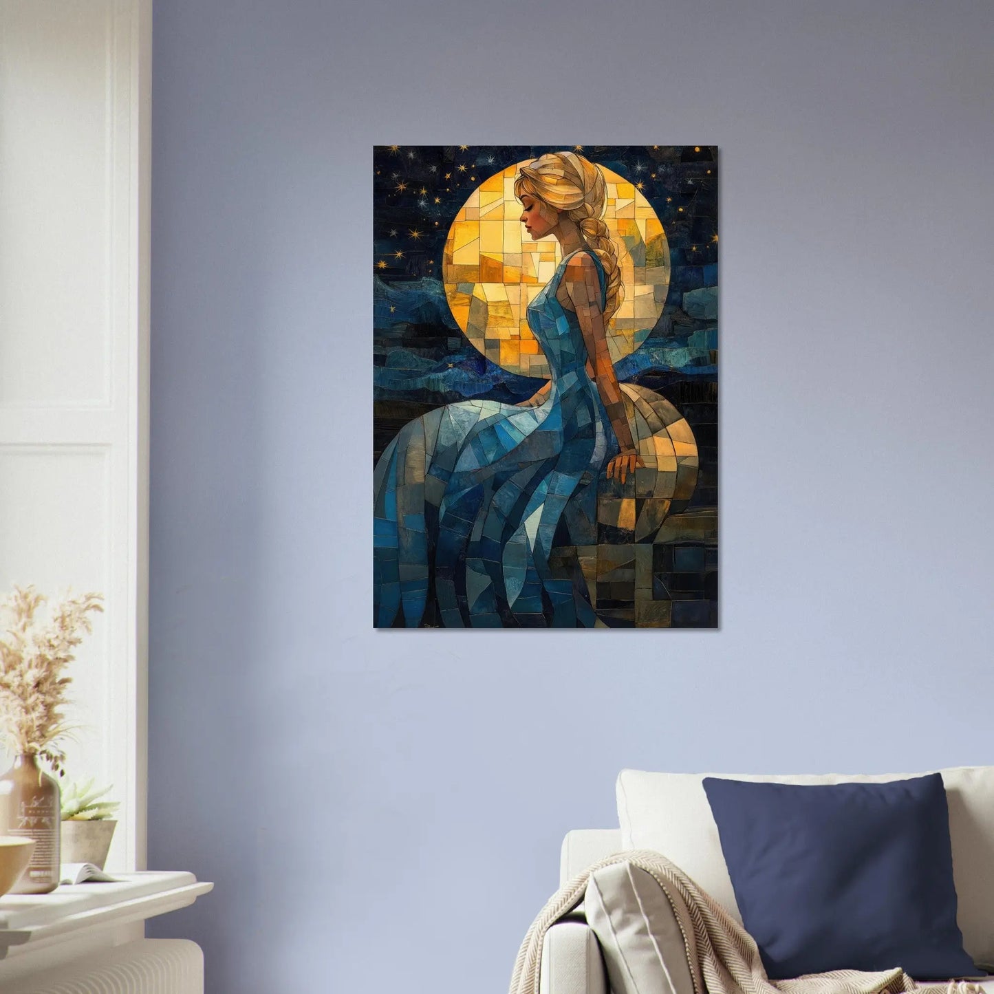 Cinderella poster in Van Gogh abstract style printed on matte paper