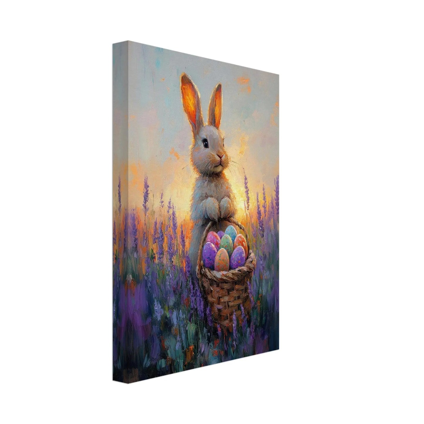 Easter artwork in Monet impressionist style printed on premium canvas