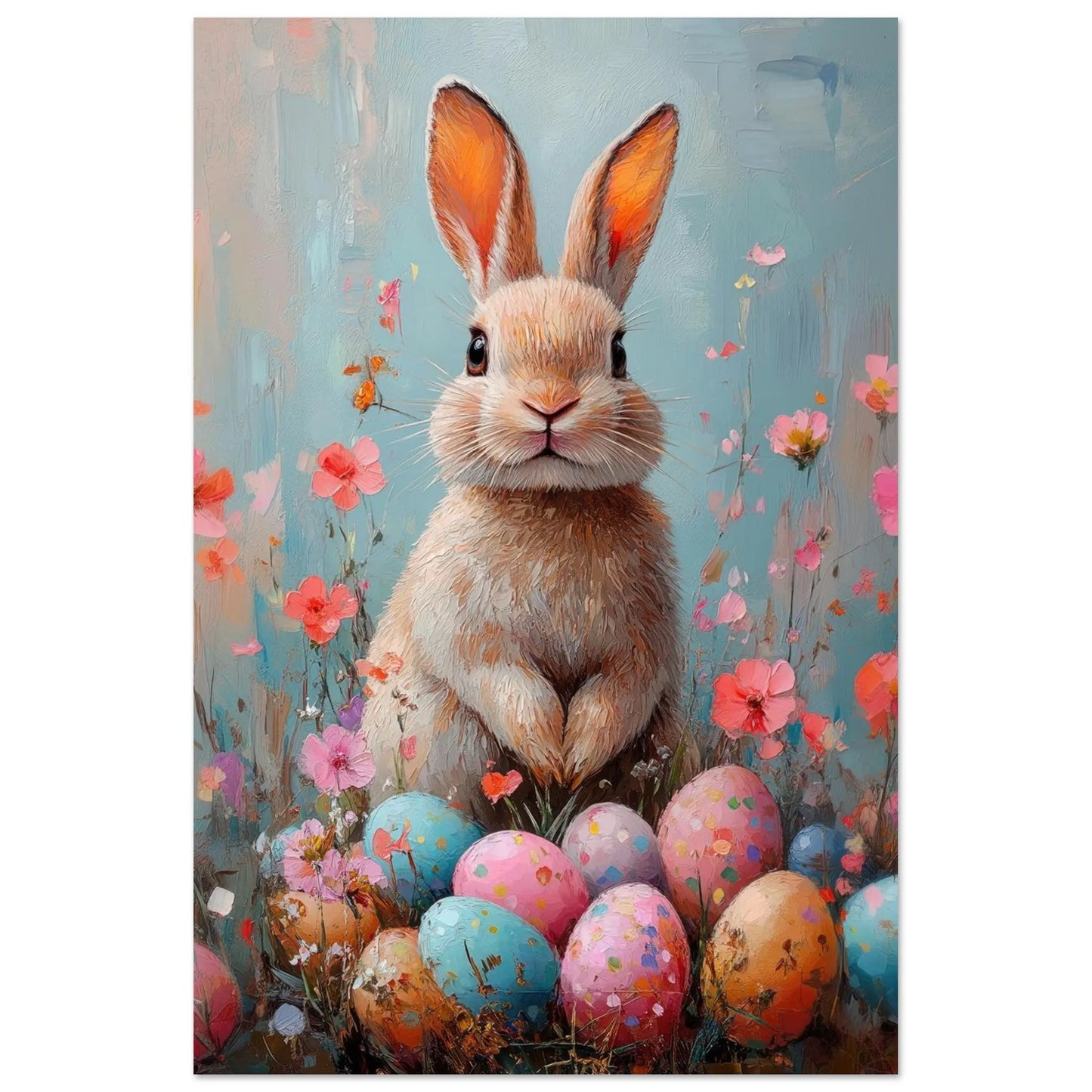 Easter artwork poster in Picasso Rose Period style printed on fine matte paper
