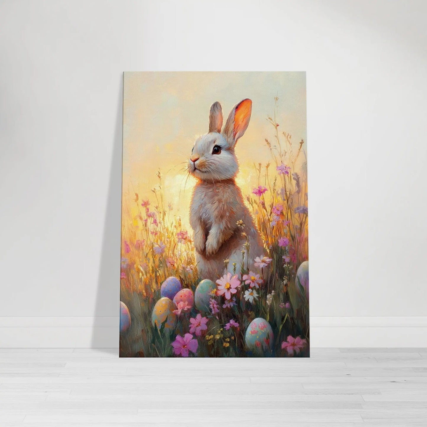 Easter artwork in Monet impressionist style printed on premium canvas