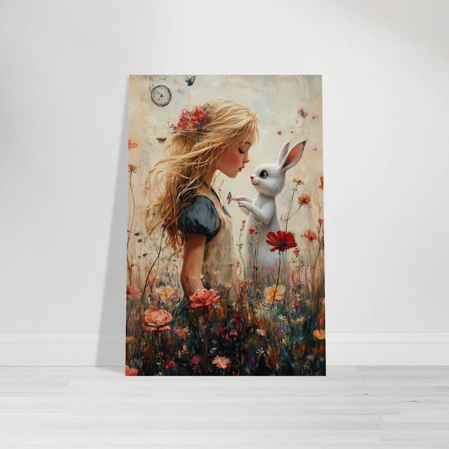Alice in Wonderland artwork in Picasso Rose Period style printed on matte paper