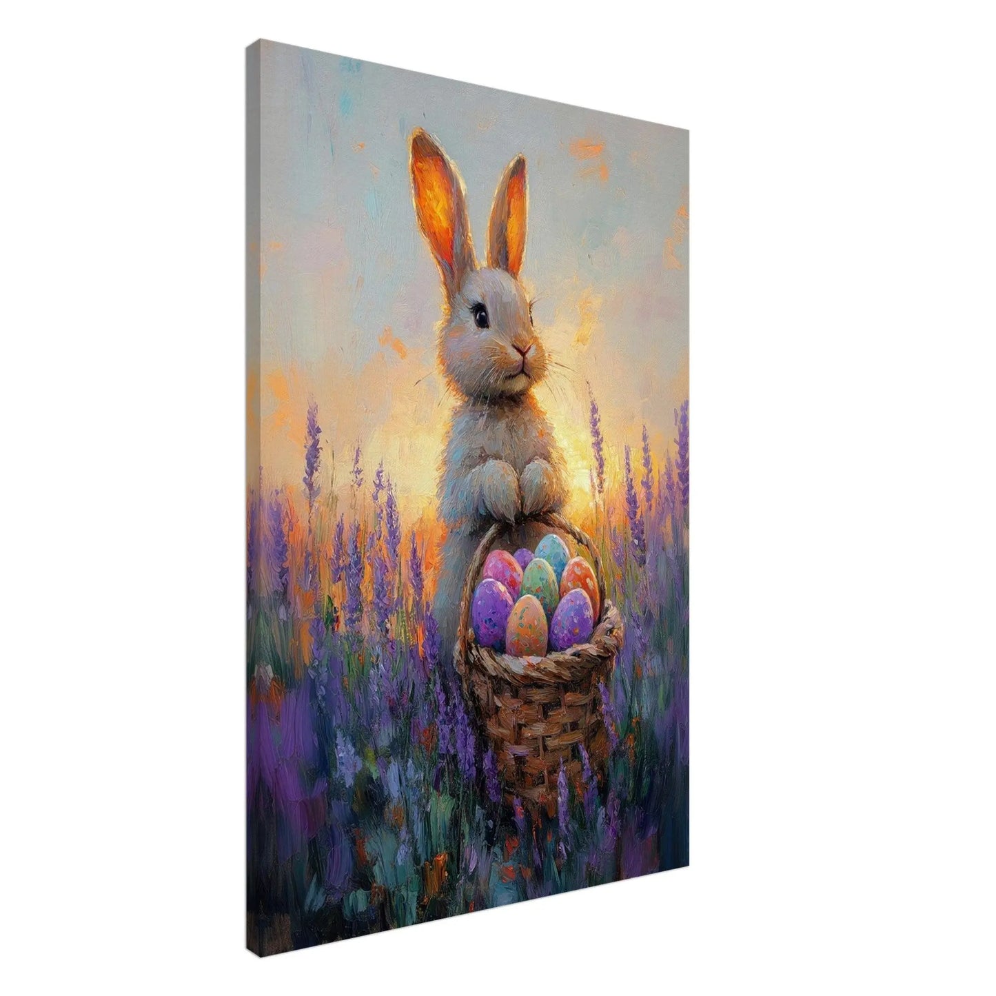 Easter artwork in Monet impressionist style printed on premium canvas