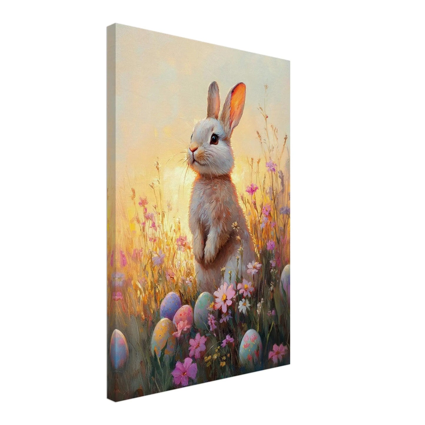 Easter artwork in Monet impressionist style printed on premium canvas