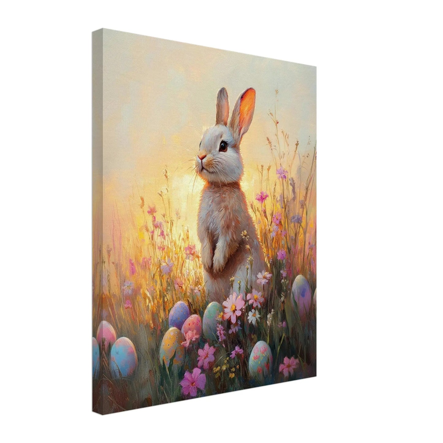 Easter artwork in Monet impressionist style printed on premium canvas