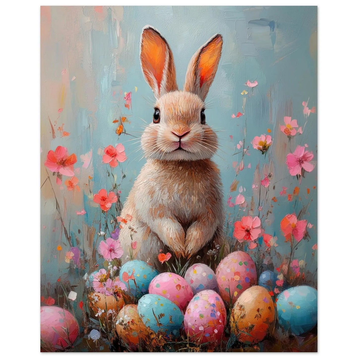 Easter artwork poster in Picasso Rose Period style printed on fine matte paper
