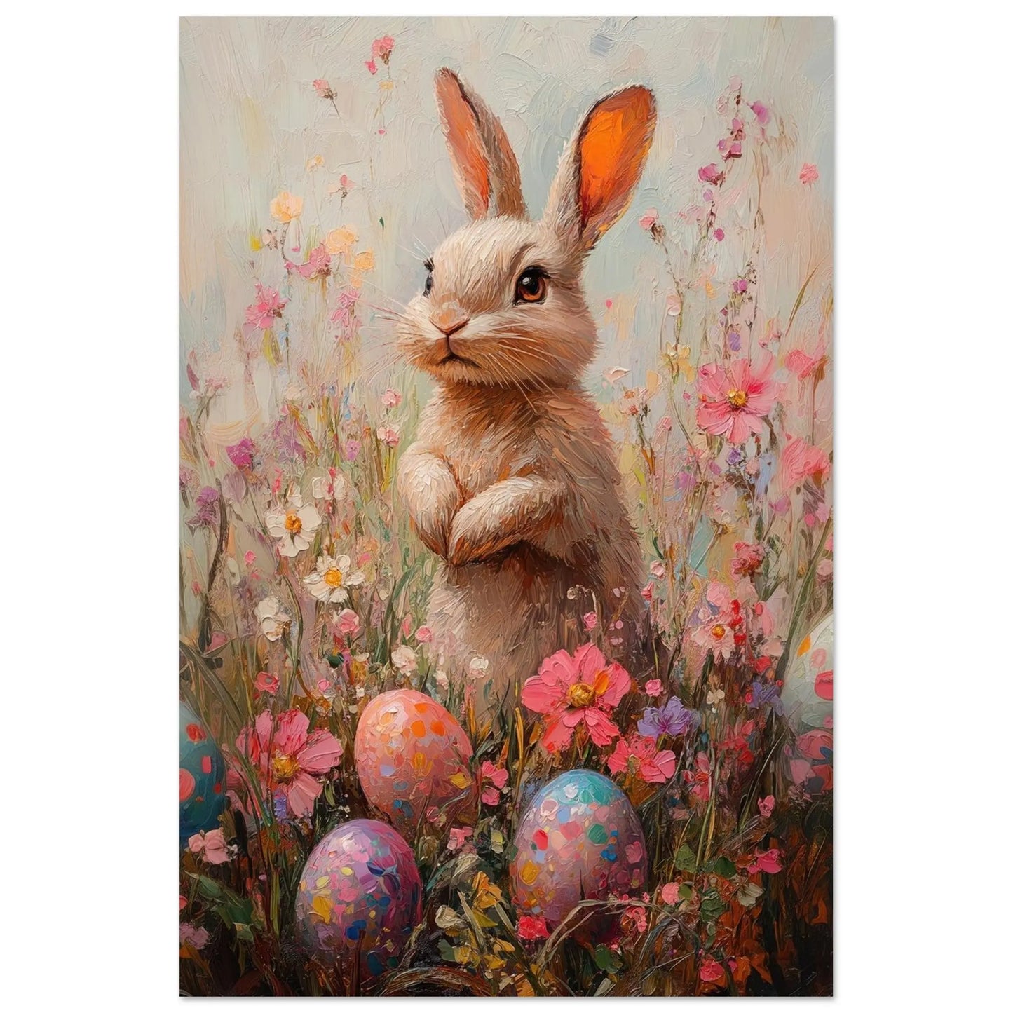 Easter artwork poster in Picasso Rose Period style printed on fine matte paper