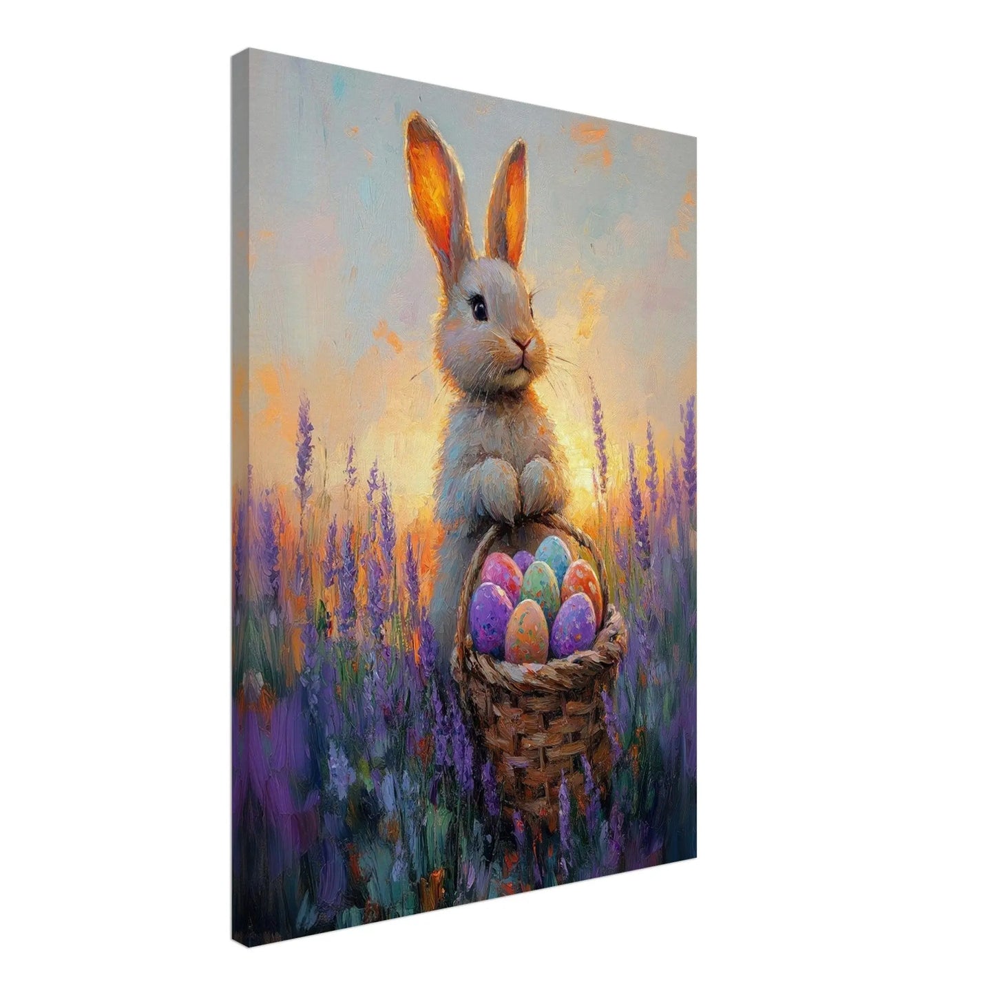 Easter artwork in Monet impressionist style printed on premium canvas