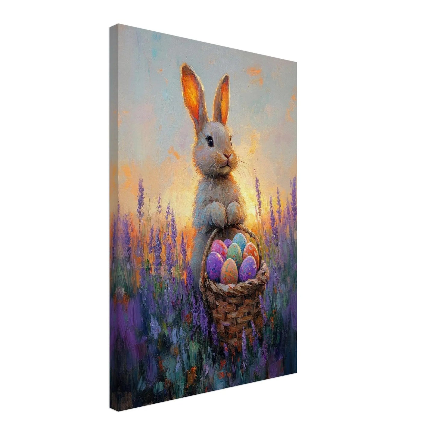 Easter artwork in Monet impressionist style printed on premium canvas