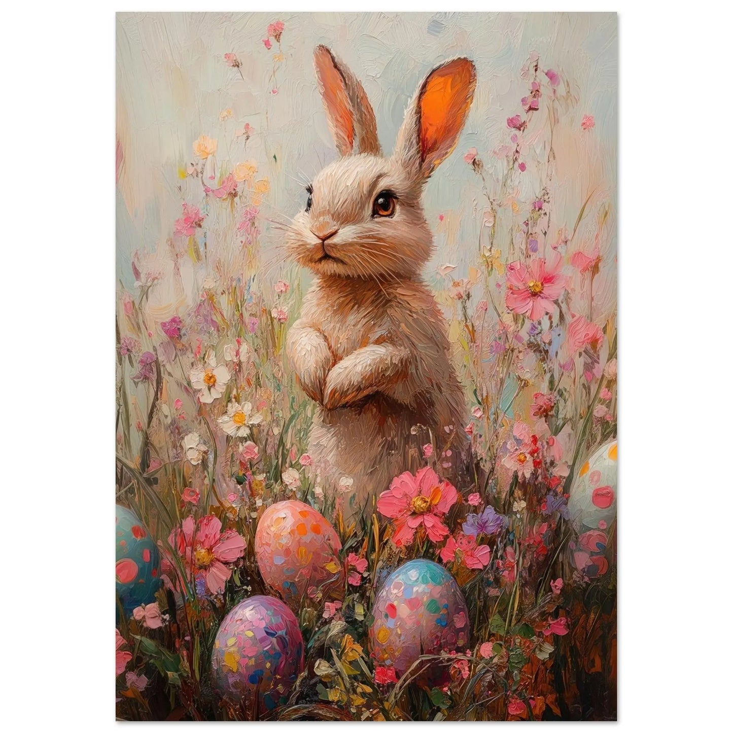 Easter artwork poster in Picasso Rose Period style printed on fine matte paper
