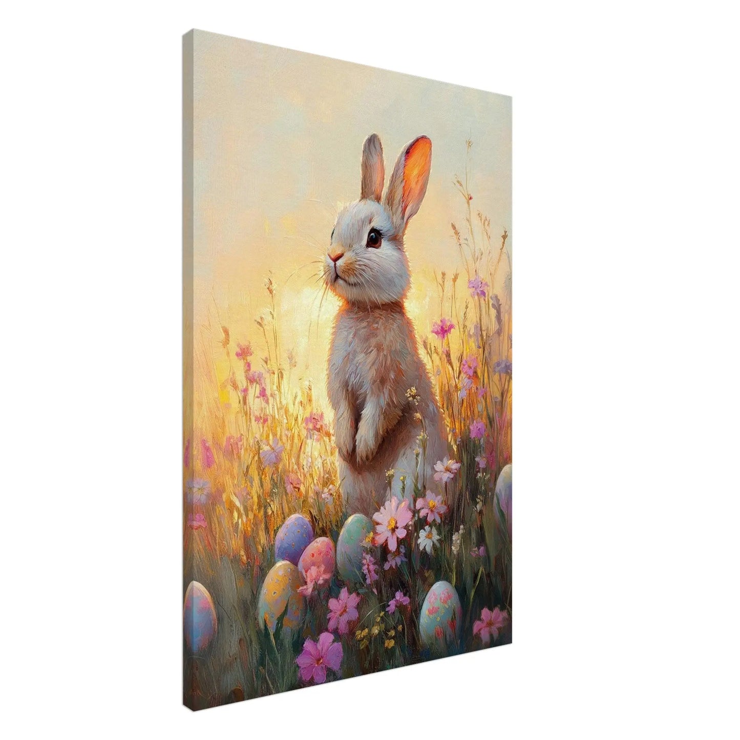 Easter artwork in Monet impressionist style printed on premium canvas