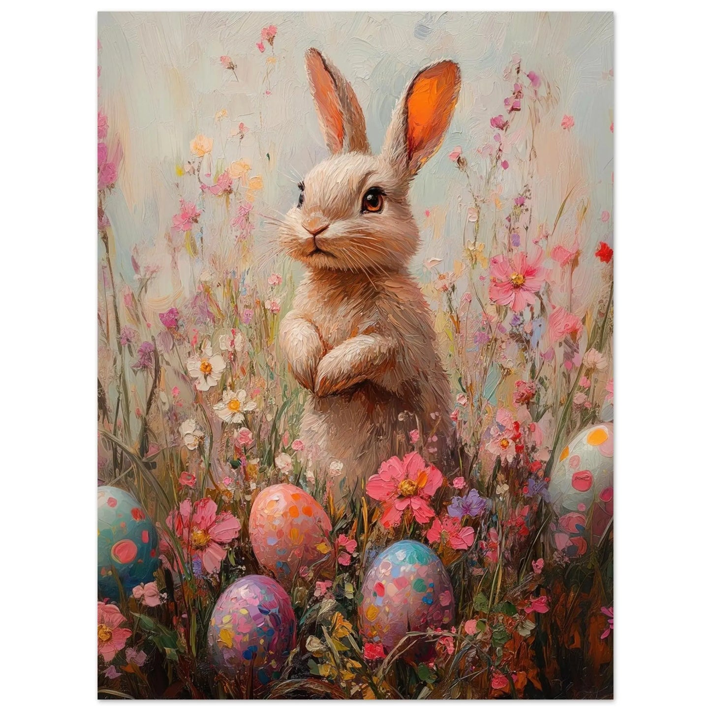 Easter artwork poster in Picasso Rose Period style printed on fine matte paper