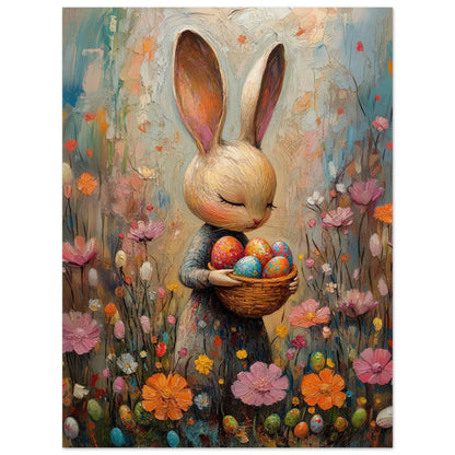 Easter poster in Picasso Rose Period style printed on matte paper