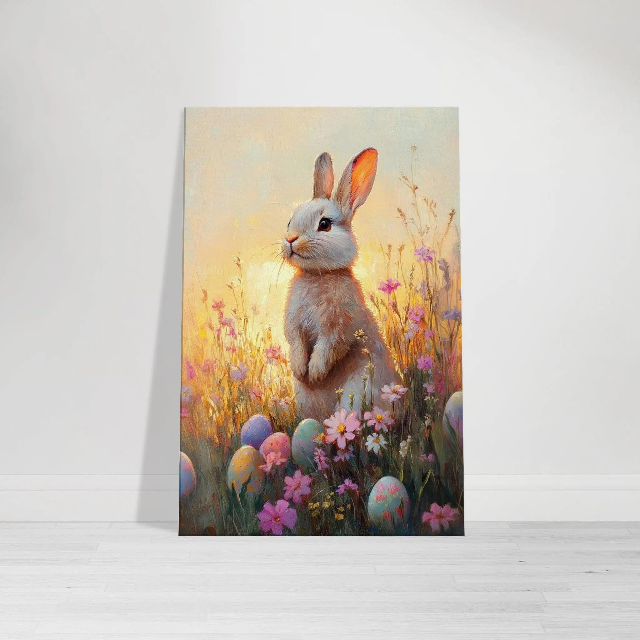 Easter artwork in Monet impressionist style printed on premium canvas