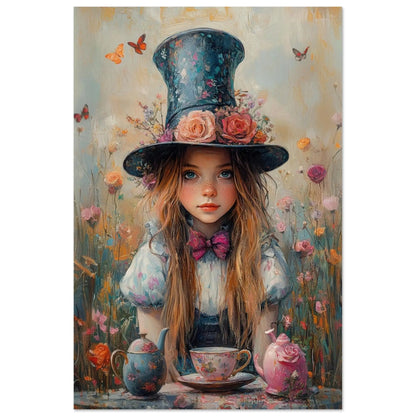 Alice in Wonderland artwork in Picasso Rose Period style printed on matte paper